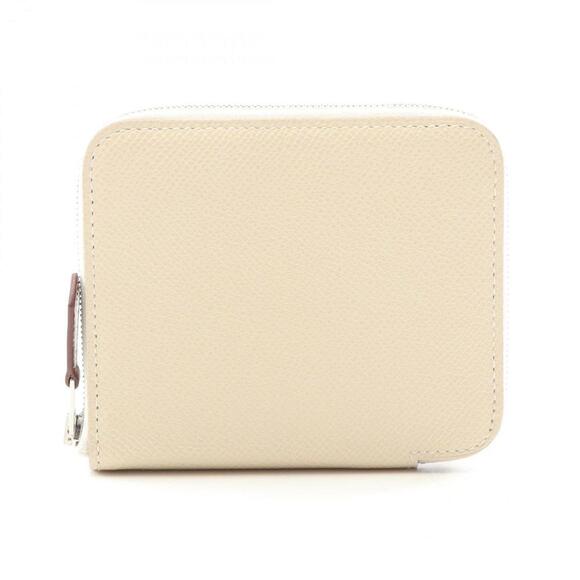 HERMES White Leather Wallet - Picture 1 of 9
